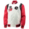 Retro The All-American Atlanta Falcons Red and White Satin Jacket product image
