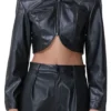 Trisha Mann-Grant Beyond the Gates Cropped Leather Jacket product image