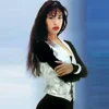 Singer Selena Quintanilla Silver Metallic Vest product image