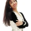 Singer Selena Quintanilla Silver Metallic Vest product image
