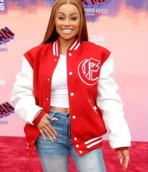 Spider Man Across The Spider-Verse Blac Chyna Varsity Jacket product image