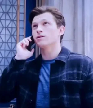 Spider-Man No Way Home Tom Holland Plaid Shirt product image