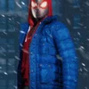 Spider-Man PS4 Miles Morales Blue Puffer Jacket With Hood product image