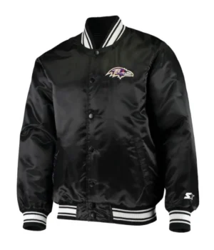 Starter Baltimore Ravens Bomber Satin Jacket product image