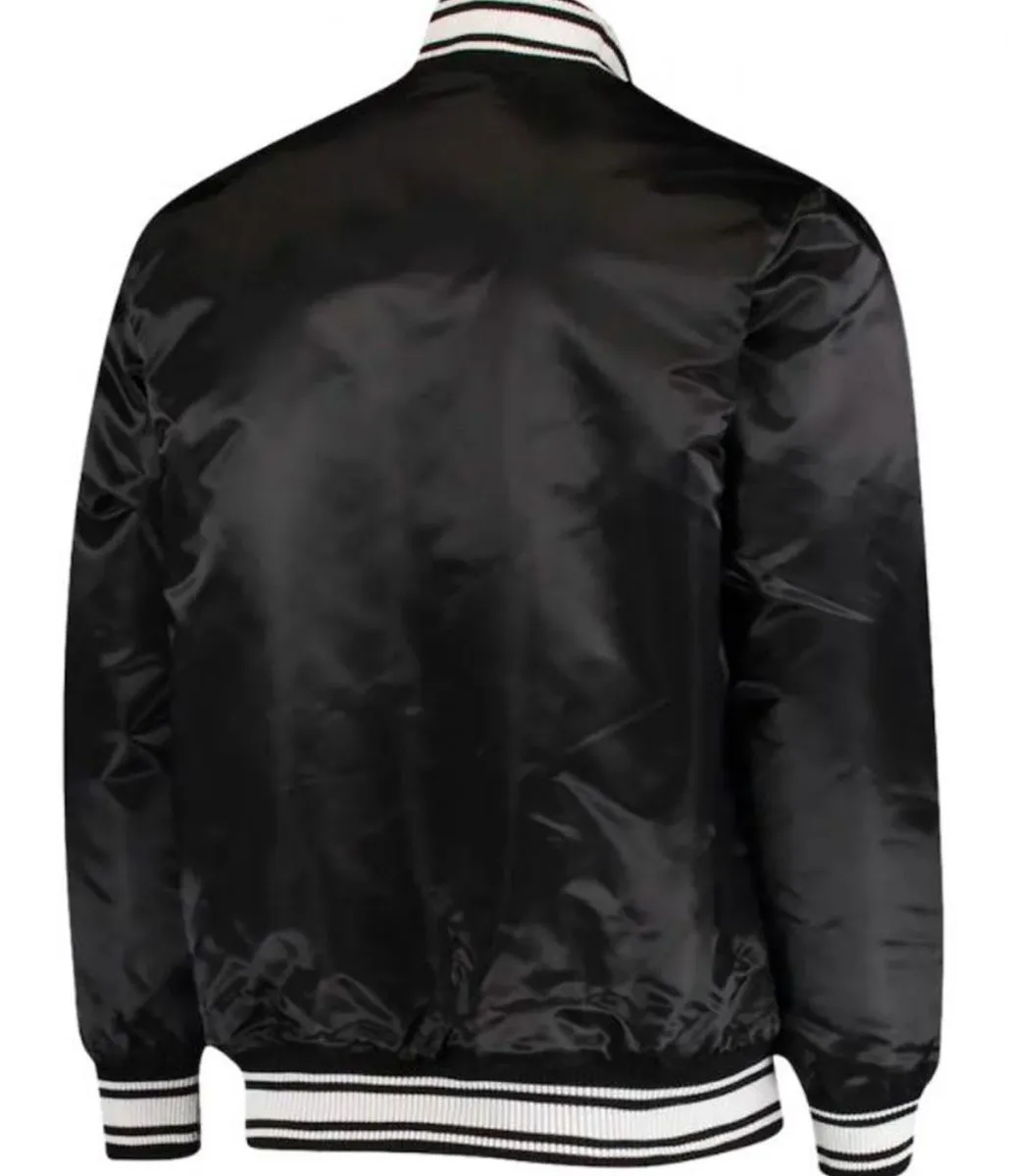 Starter Baltimore Ravens Bomber Satin Jacket Starter Baltimore Ravens Bomber Satin Jacket product image
