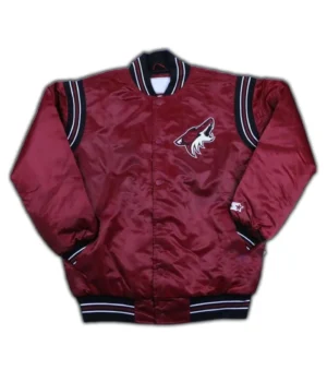 Arizona Coyotes Satin Maroon Jacket product image