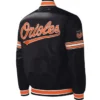 Baltimore Orioles Midfield Varsity Black Satin Jacket Baltimore Orioles Midfield Varsity Black Satin Jacket product image
