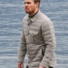 Stephen Amell Arrow S04 Grey Quilted Jacket product image