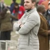 Stephen Amell Arrow S04 Grey Quilted Jacket product image