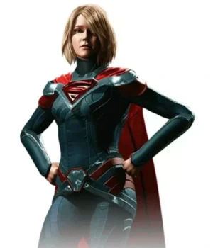 Supergirl Injustice 2 Blue Leather Jacket product image