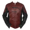 Superman Smallville Maroon And Black Leather Jacket product image