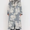 Tamara Tunie Beyond The Gates Grey And White Floral Coat Tamara Tunie Beyond The Gates Grey And White Floral Coat product image