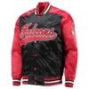 The Tradition II Atlanta Falcons Red-Black Satin Jacket product image