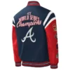 Atlanta Braves Title Holder Varsity Navy and Red Jacket Atlanta Braves Title Holder Varsity Navy and Red Jacket product image