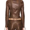 Trisha Mann Beyond The Gates Leather Lace-Up Jacket product image
