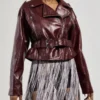 Trisha Mann Beyond the Gates Leather Moto Jacket product image