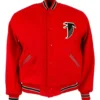 Varsity 1967 Atlanta Falcons Red Wool Jacket product image