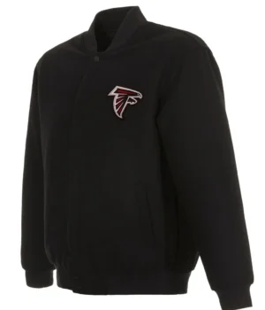 Varsity Atlanta Falcons Black Wool Jacket product image