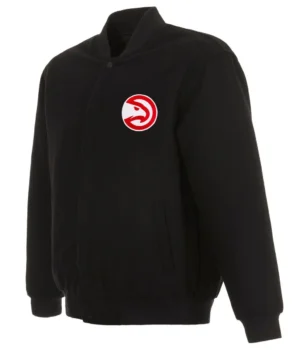 Varsity Atlanta Hawks Black Wool Jacket product image