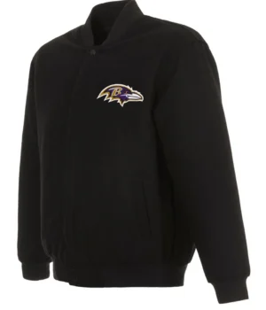 Varsity Baltimore Ravens Black Wool Jacket product image