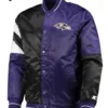 Varsity Baltimore Ravens Full-Snap Satin Jacket product image
