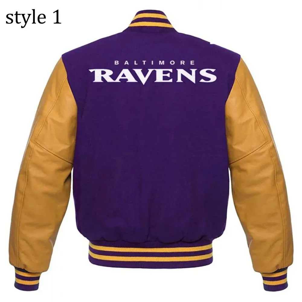 Varsity Baltimore Ravens Purple and Yellow Jacket Varsity Baltimore Ravens Purple and Yellow Jacket product image