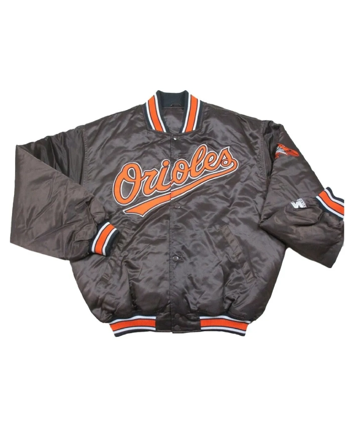 Vintage Baltimore Orioles Black Satin Jacket Vintage Baltimore Orioles Black Satin Jacket product image