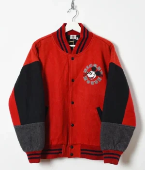 Vintage Mickey Mouse Red Varsity Jacket product image