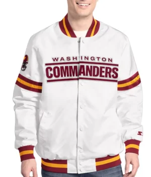 Washington Commanders Scout Varsity Satin Jacket product image