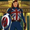 What If 2021 Peggy Carter Blue Costume Jacket product image