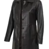 Winchester Women's Distressed Dark Brown Leather Coat product image