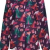Witch Book Candles Halloween Scrub Jacket product image