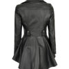 Gonzalez Women's Black Peplum Leather Jacket Gonzalez Women's Black Peplum Leather Jacket product image