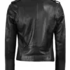 Kirsten Women's Black Asymmetrical Leather Biker Style Jacket product image