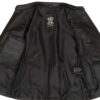 Women's Tall Black Cafe Racer Leather Jacket product image