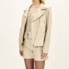 Women’s Stylish Asymmetrical Biker Leather Jacket product image