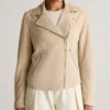 Womens Suede Leather Biker Jacket product image