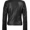 Women's Black Asymmetrical Biker Style Leather Jacket Women's Black Asymmetrical Biker Style Leather Jacket product image