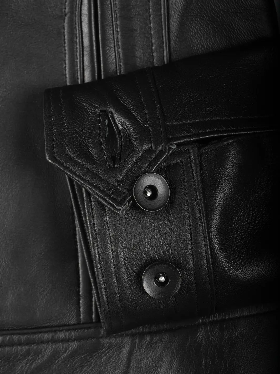 Tavares Womens Black Cafe Racer Leather Jacket Tavares Womens Black Cafe Racer Leather Jacket product image