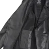 Clarissa Womens Black Asymmetrical Peplum Leather Jacket product image