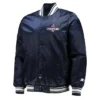World Series Champions 2021 Atlanta Braves Navy Satin Jacket product image