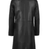 Women's Black Real Leather Car Coat product image