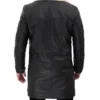 Men Beige Black Leather Shearling Coat Men Beige Black Leather Shearling Coat product image
