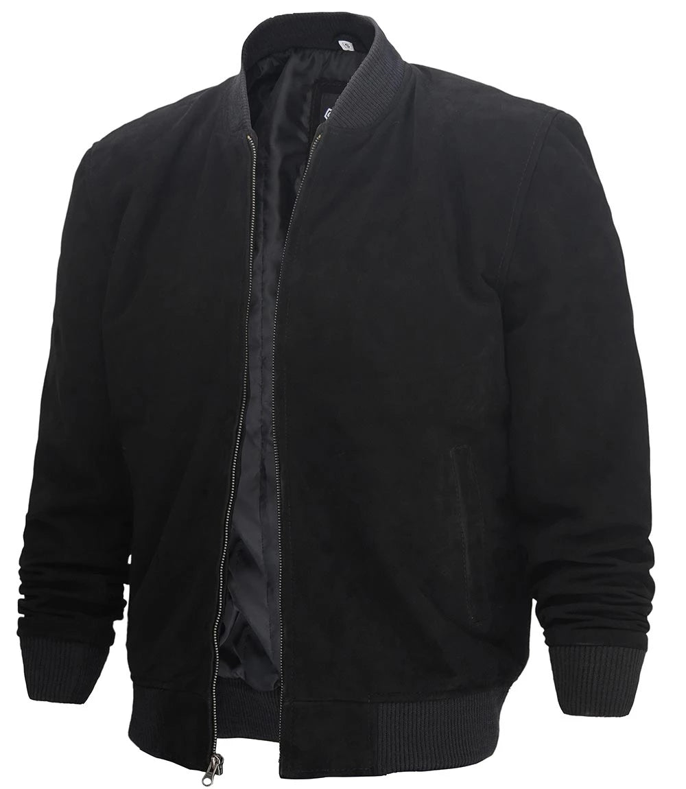 Adamsville Mens Black Suede Jacket Adamsville Mens Black Suede Jacket product image