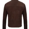 Miguel Men's Quilted Brown Suede Jacket Miguel Men's Quilted Brown Suede Jacket product image