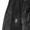 Women's Two Button Black Real Leather Blazer Women's Two Button Black Real Leather Blazer product image