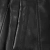 Kandis Womens Black 3/4 Length Leather Car Coat product image