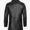 Tall Mens Black 3/4 Length Leather Car Coat product image
