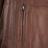 Bristol Men's Vintage Cognac Brown Leather Car Coat Bristol Men's Vintage Cognac Brown Leather Car Coat product image
