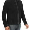 Bond Men's Black Casual Suede Jacket Bond Men's Black Casual Suede Jacket product image